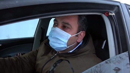 Ulaşıma tip engeli, tırlar yolda mahsur kaldı