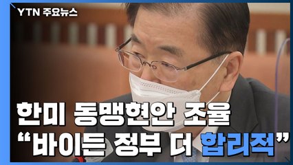 한미, 방위비 등 동맹현안 조율 본격화...정의용 "바이든 정부 더 합리적" / YTN