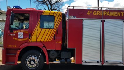 Após sofrer acidente com máquina, jovem pede socorro no Posto do Corpo de Bombeiros