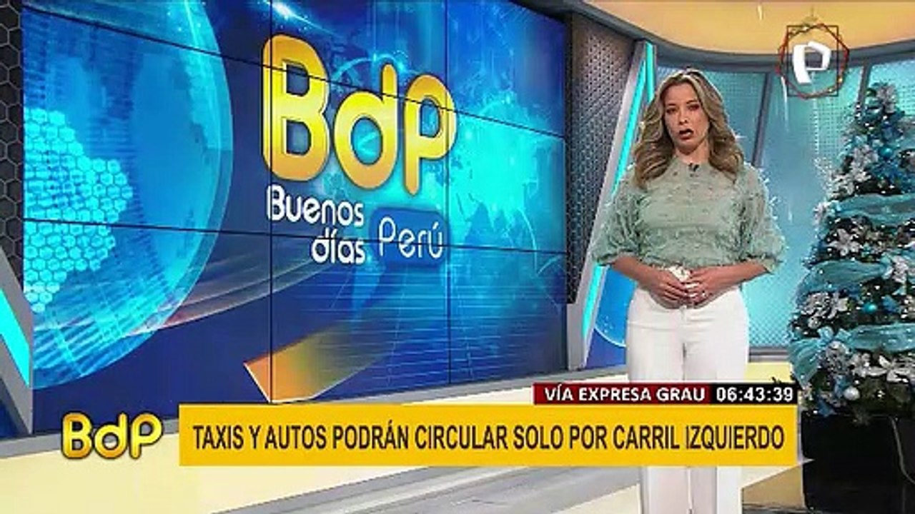 Mabel Huertas en Buenos días Perú reel de noticias