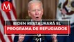 Biden aumentará casi 10 veces cupo anual de refugiados en EU