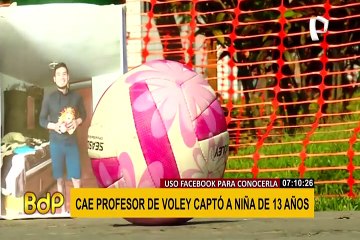 Detienen a profesor de vóley por usar redes sociales para captar a menores de edad