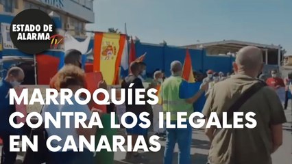 Marroquíes contra los ilegales en Canarias