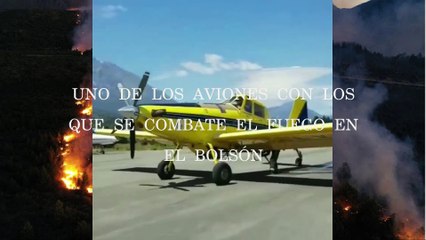 Aviones utilizados en la lucha contra el fuego en Patagonia argentina