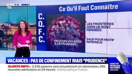 Vacances : pas de confinement mais "prudence" - 05/02