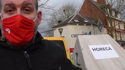 Couvin: rassemblement de l'horeca , Stéphane Hayot (05.02.21)