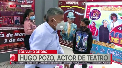 Hugo Pozo, actor de teatro, es nuestro 'Boliviano de Oro'