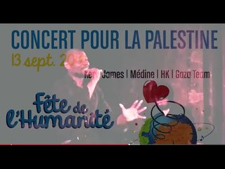 Concert de solidarité pour la Palestine sur la Grande scène de la Fête de l'Humanité 2014