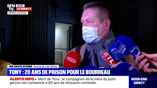 Procès Tony: Loïc Vantal est satisfait du jugement, selon son avocat