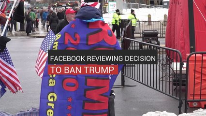 Facebook Reviewing Decision to Ban Trump