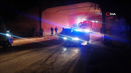 Kısıtlamada otomobille takla attılar, 3 bin 150’şer TL ceza yediler