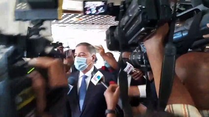 Donald Guerrero a su llegada a la PGR: "Estoy aquí porque un amigo me dijo"
