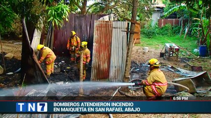 bomberos atendieron incendio