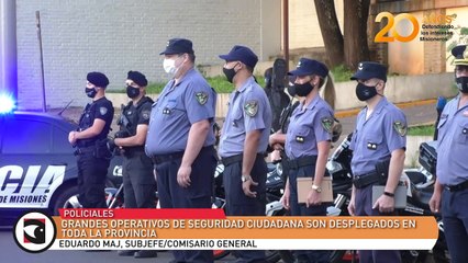 Grandes Operativos de Seguridad Ciudadana son desplegados en toda la provincia