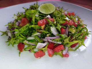 Raw winged beans salad