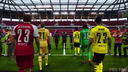 Freiburg vs Borussia Dortmund Bundesliga 2021 PES
