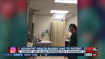 Adventist nurses sing to patient