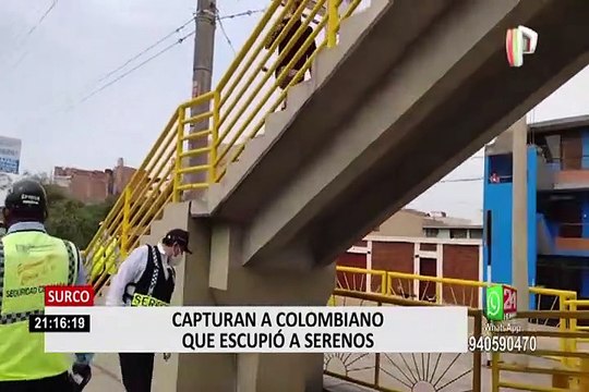 Surco: capturan a extranjero que escupió a serenos