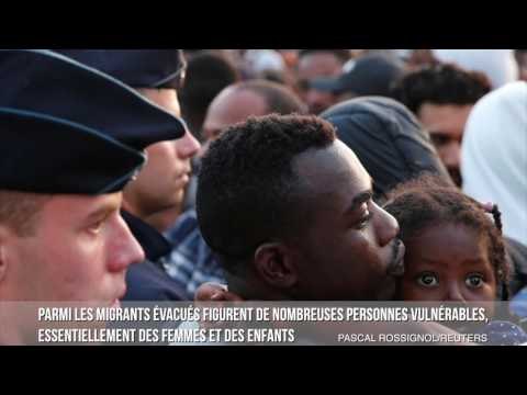 Migrants - nouvelle évacuation du campement de la porte de La Chapelle