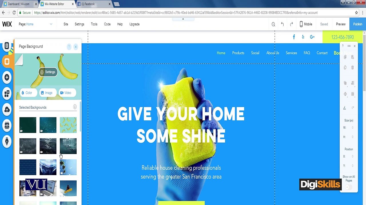 162 - Wix com Selecting Template and Re Designing