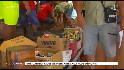 Pirae : distribution de colis alimentaires pour des familles dans le besoin
