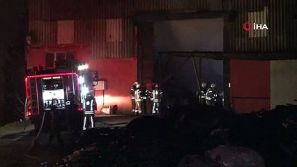 Tuzla'da geri dönüşüm fabrikasında yangın
