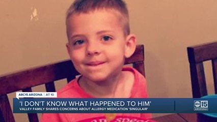 Valley family shares concerns about allergy medication 'Singulair'