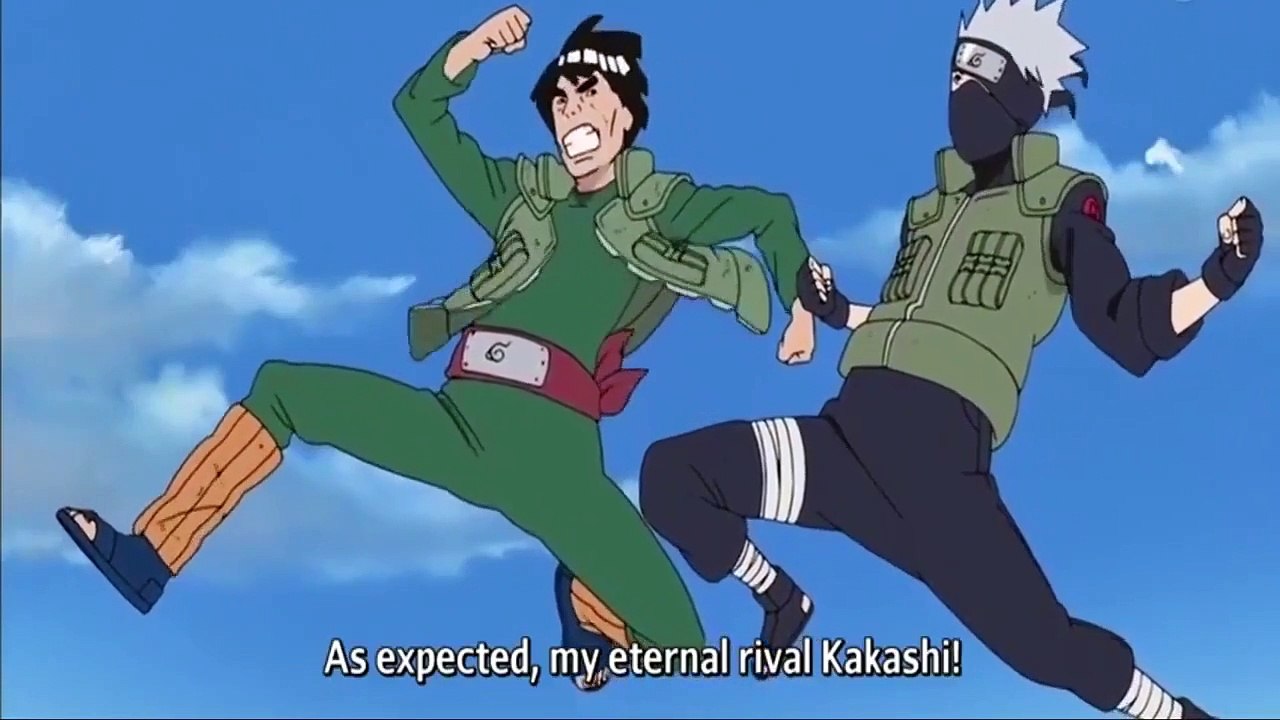 Race between Kakashi and Guy