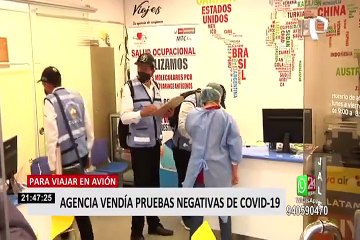 PNP clausuró local donde vendían certificados negativos de COVID-19 falsos