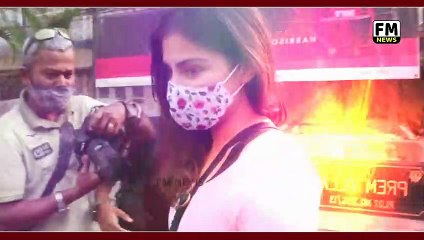 Rhea Chakraborty Spotted Outside Gym in Mumbai