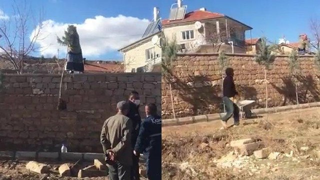 Nevşehir’de parkta ağaç diken belediye görevlilerine taşlı saldırı
