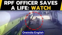 RPF officer saves disabled passenger | Navi Mumbai | Oneindia News
