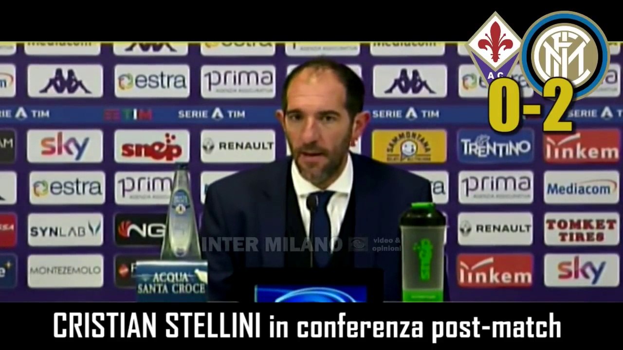 FIORENTINA-INTER 0-2: CRISTIAN STELLINI IN CONFERENZA STAMPA POST-MATCH