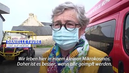 Impfstofflieferung per Hubschrauber auf einsamer Insel