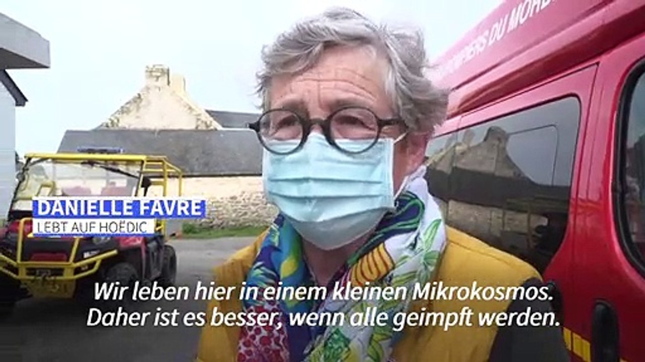 Impfstofflieferung per Hubschrauber auf einsamer Insel