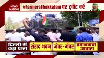 Farmers Chakka Jam: Tension between police and protesters in Kerala