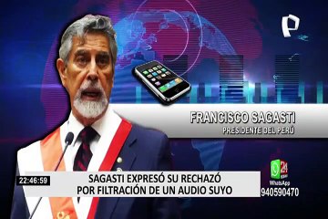 Sagasti sobre audio difundido: Es una traición a la ciudadanía