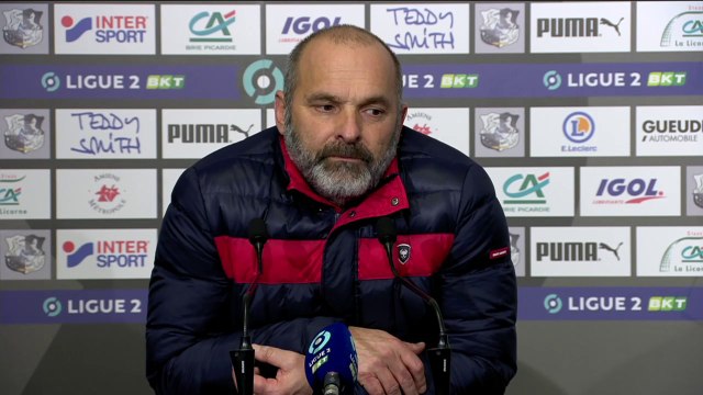 J24 Ligue 2 BKT : La réaction de P.Dupraz après Amiens SC 0-0 SMCaen