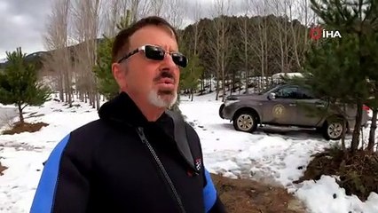 Uludağ'daki ölüm - kalım mücadelesi kamerada!