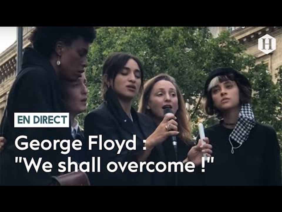 Hommage à George Floyd en direct à République : Camélia Jordana entonne "We shall overcome"