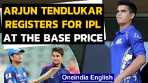 Arjun Tendulkar registers himself for the IPL 2021 auction at the base price of 20 Lakhs Rupees