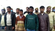 चौकीदार की हत्या का खुलासा, मुठभेड़ के बाद 7 अभियुक्तों को किया गिरफ्तार
