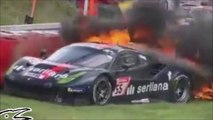 レース中に大炎上するフェラーリ 488 GT3。2019ニュルブルクリンク24時間レースの名シーン・クラッシュまとめ 【ゆっくり実況】