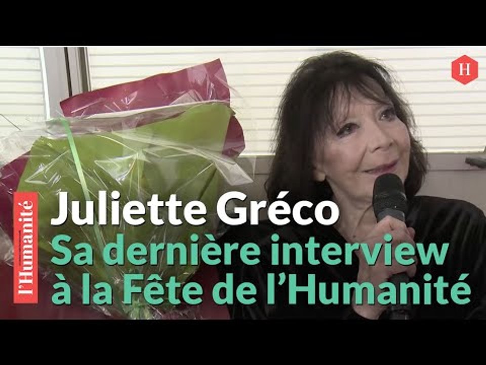 Juliette Greco, sa dernière interview à la Fête de l'Humanité en 2015