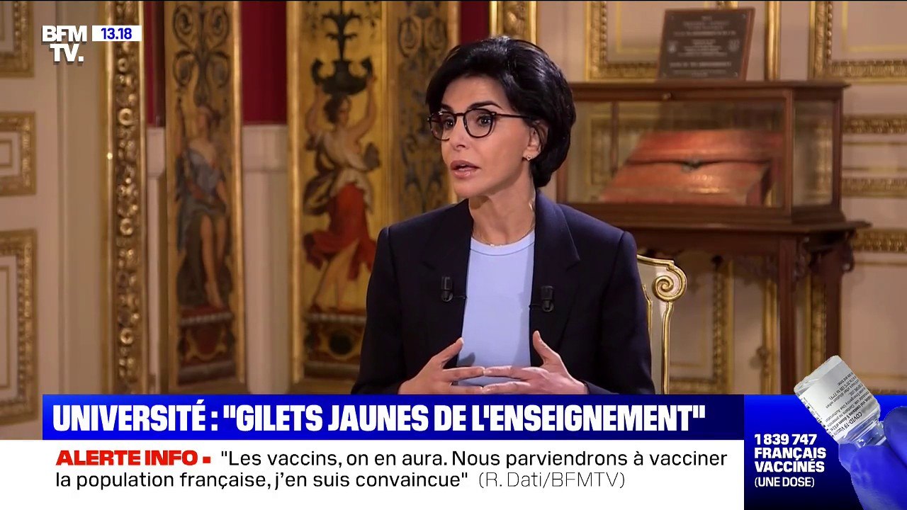Rachida Dati:  "On découvre que les universités sont les gilets jaunes de l'enseignement supérieur"