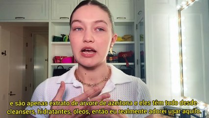 Guia de Gigi Hadid para Skin Care e contorno pós-gravidez para Vogue [LEGENDADO PT/BR]