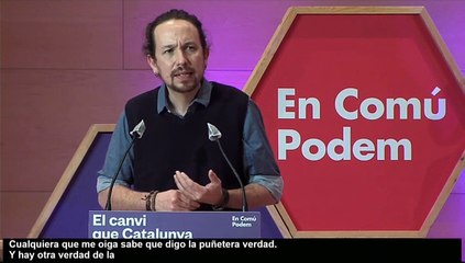 Iglesias: "Todo el mundo sabe que se acabaron los gobiernos de partido único"