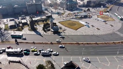 Kayseri sokağa çıkma kısıtlamasında sessizliğe büründü