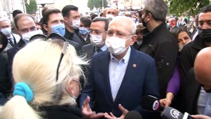 Kılıçdaroğlu, selde zarar gören esnafı ziyaret etti