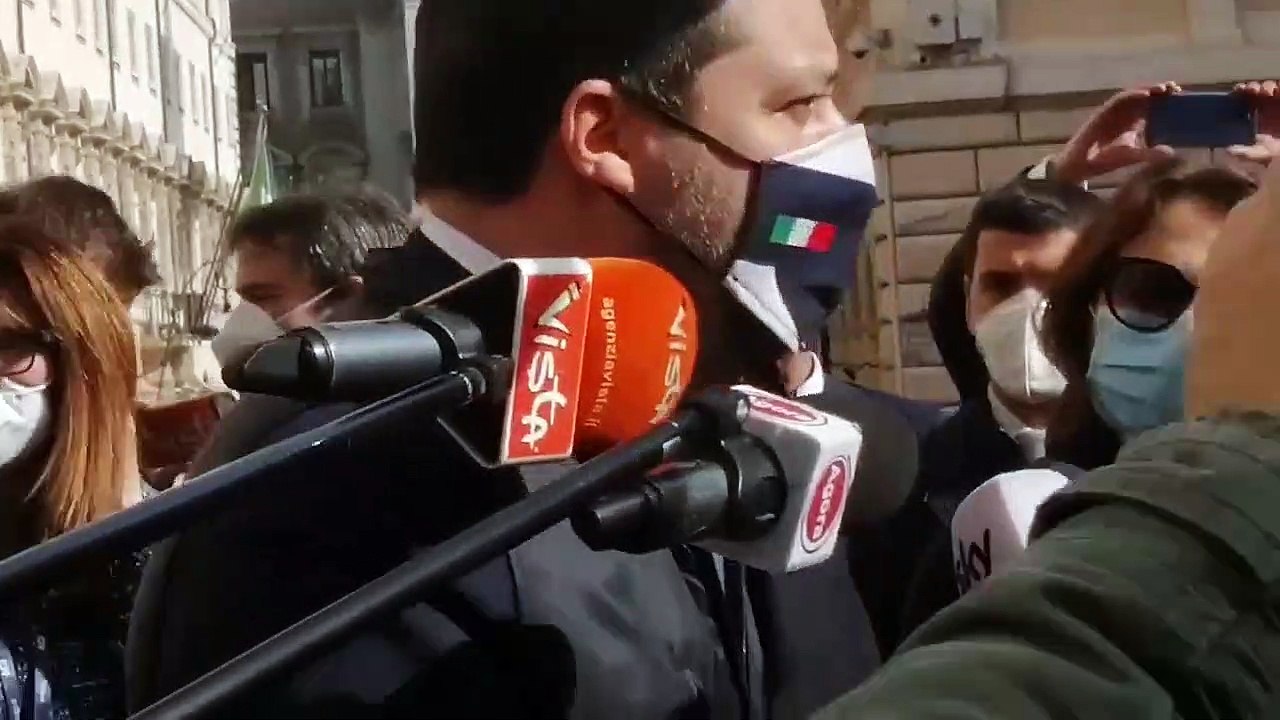 Matteo Salvini apre a possibilità di appoggio al Governo Draghi